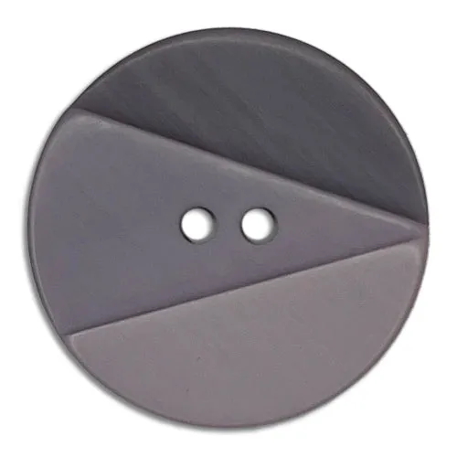 1 1/8" Shades of Smoke 2-Hole Plastic Button (Made in Spain)