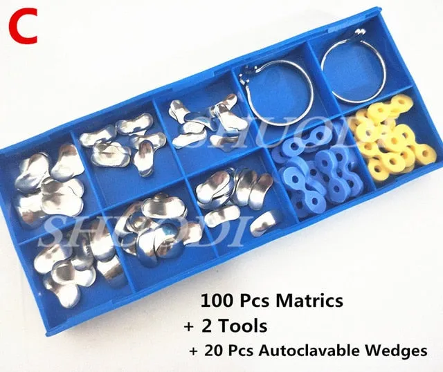 100Pcs/Set Sectional Matrices - Matrix Ring - Delta Wedges