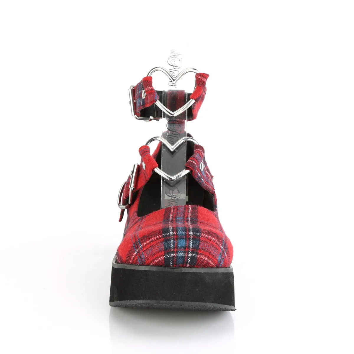 2 Inch Platform SPRITE-02 Red Plaid