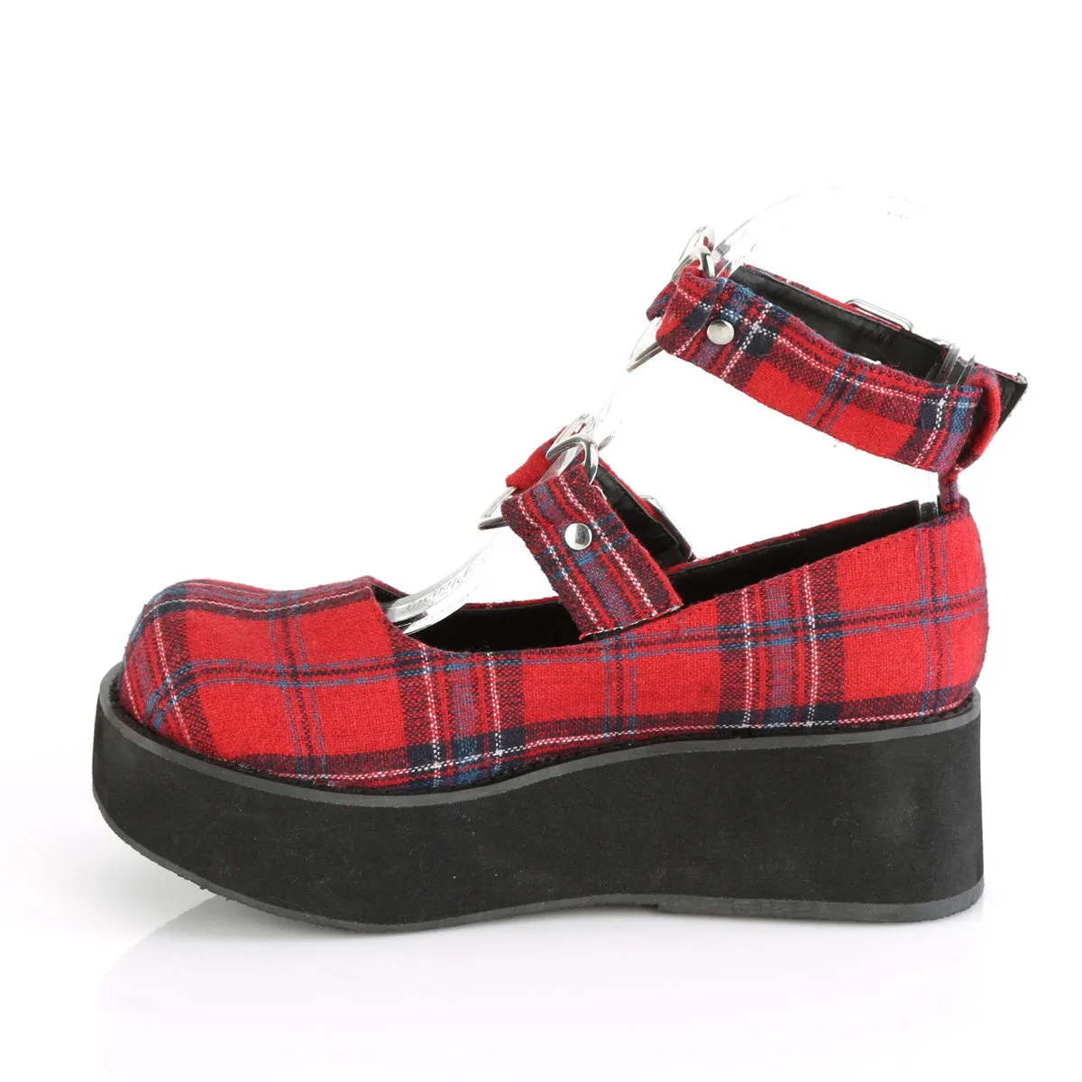 2 Inch Platform SPRITE-02 Red Plaid