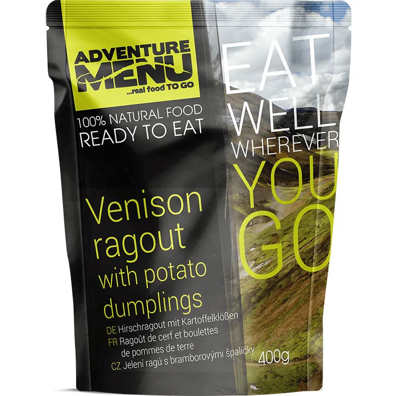 Adventure Menu Venison Ragout with Dumplings