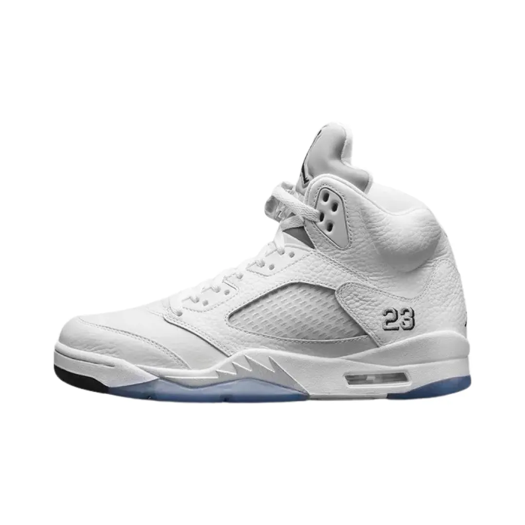 Air Jordan 5 Retro White Metallic Silver