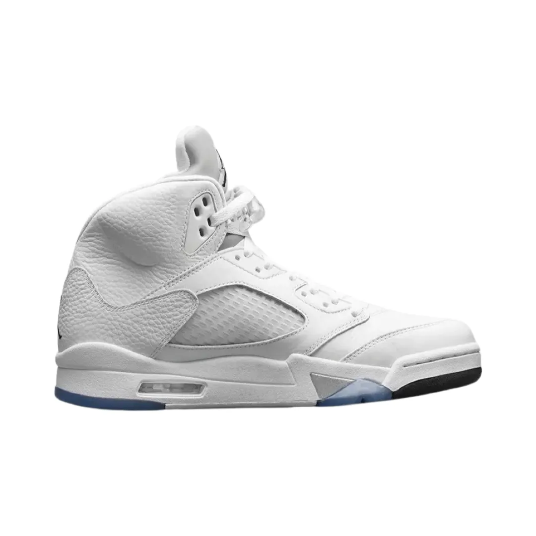 Air Jordan 5 Retro White Metallic Silver