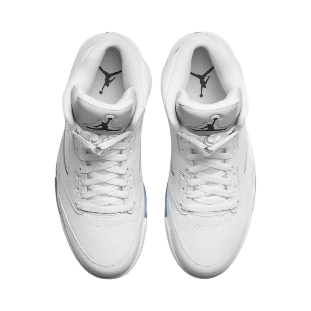 Air Jordan 5 Retro White Metallic Silver