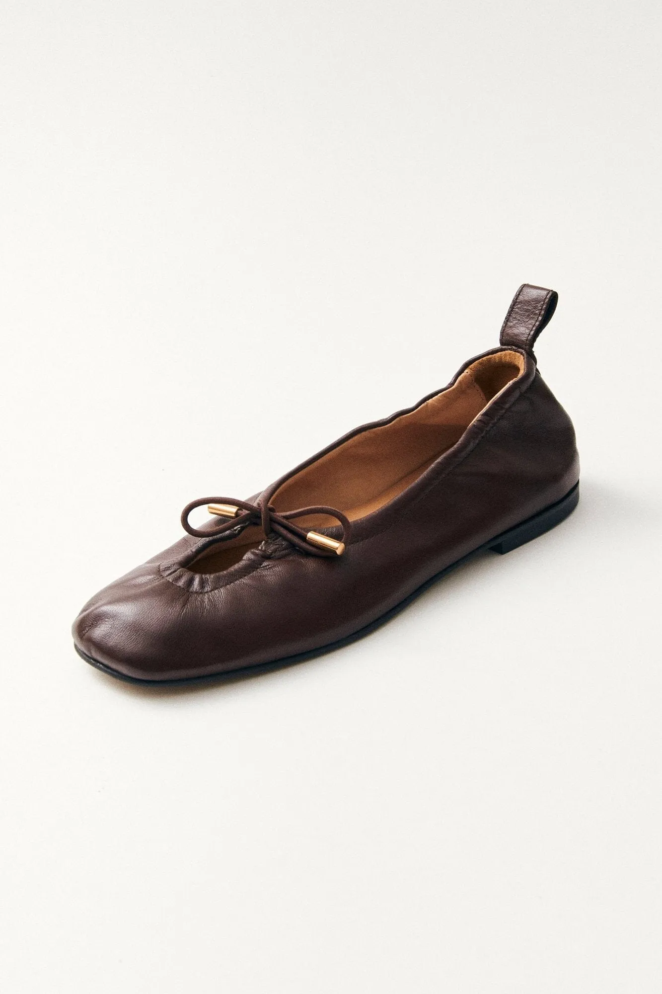 ALOHAS - Rosalind Brown Leather Ballet Flats