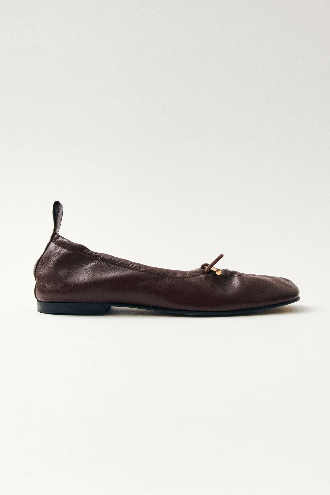 ALOHAS - Rosalind Brown Leather Ballet Flats