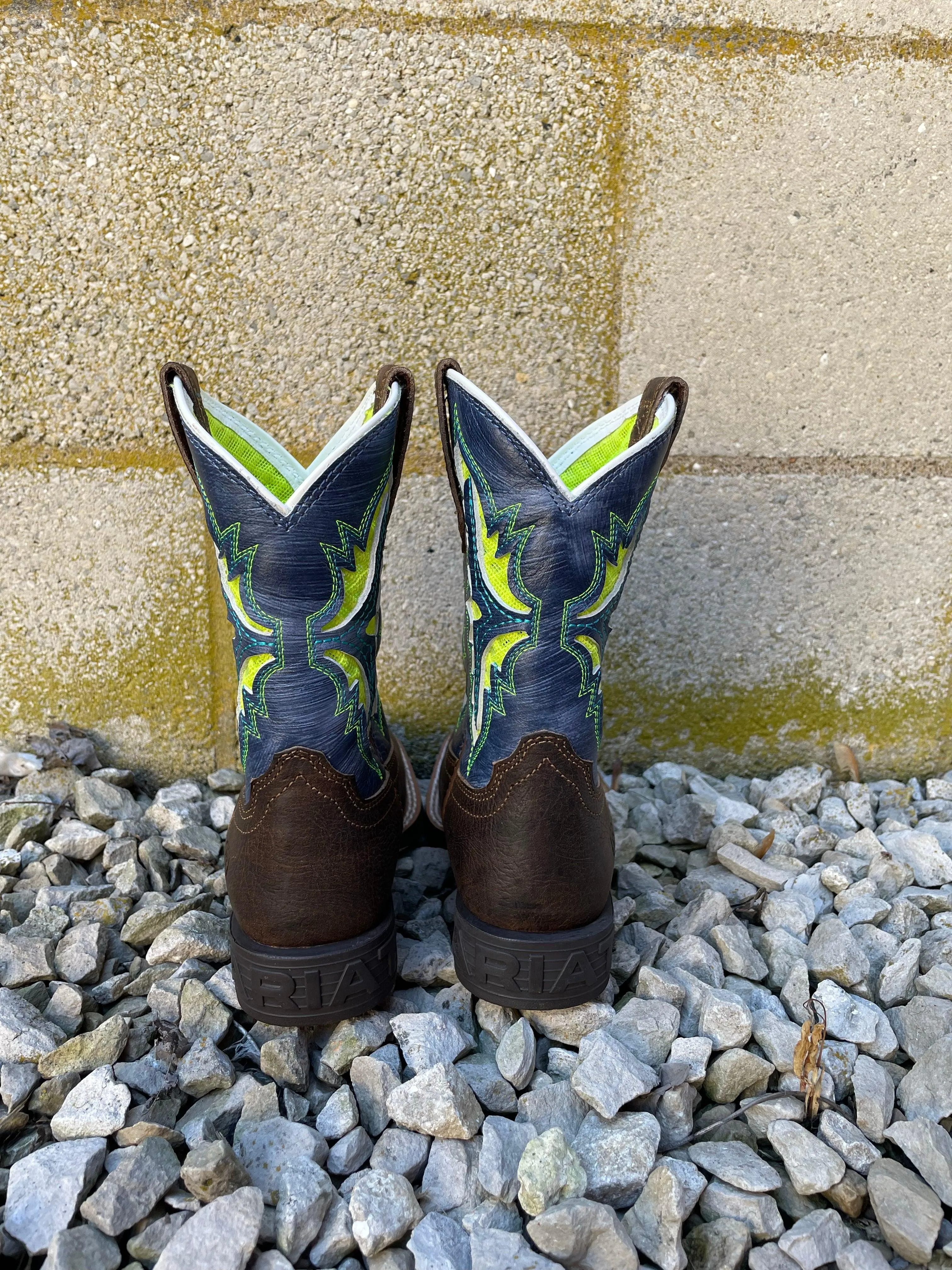 Ariat Children’s/Youth Koel VentTEK Rowdy Rust Leather Square Toe Cowboy Boots 10040259 10040261