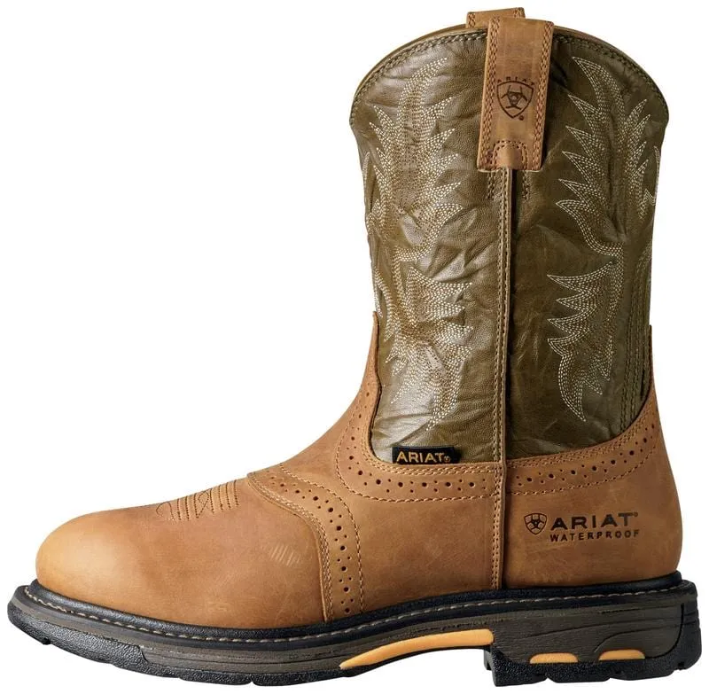 Ariat Men's Aged Bark WorkHog Waterproof Composite Toe Work Boots 10008635