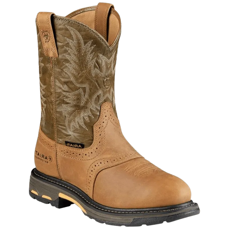 Ariat Men's Aged Bark WorkHog Waterproof Composite Toe Work Boots 10008635