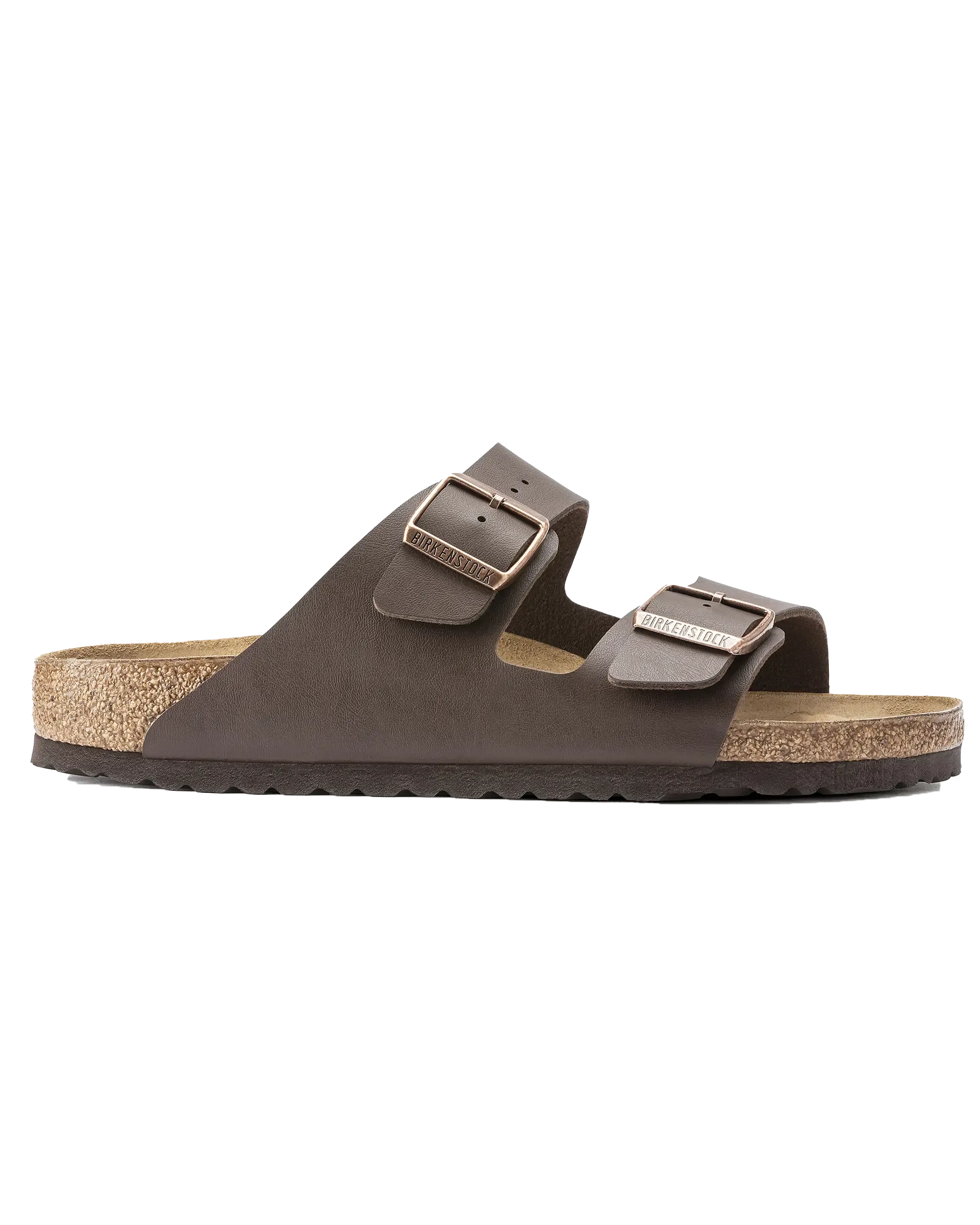 Arizona Natural Leather Sandals in Dark Brown