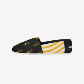 Arizona State Sun Devils Womens Stripe Canvas Shoe