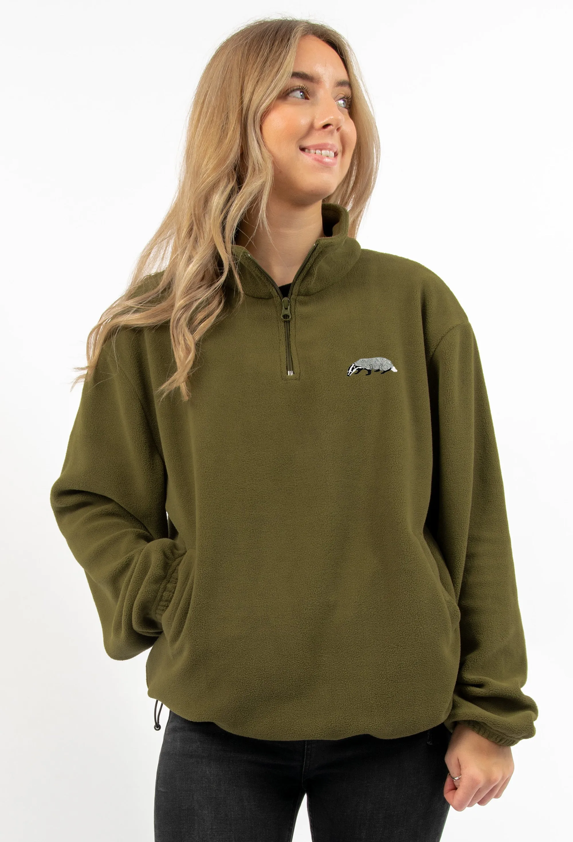 badger unisex 1/4 zip fleece