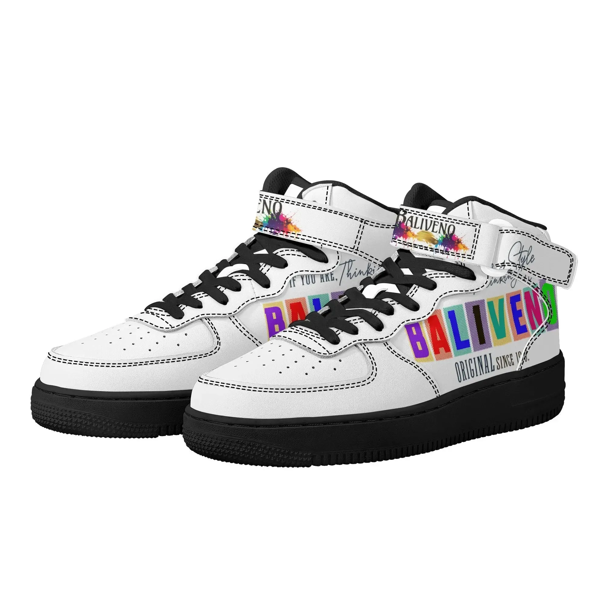 Baliveno Unisex High Top Leather Sneakers