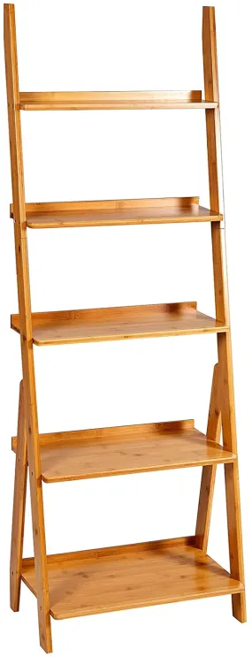 Bamboo Organizer Shelves Furniture Home Office, for Living Room, Kitchen, Office 5 Tier