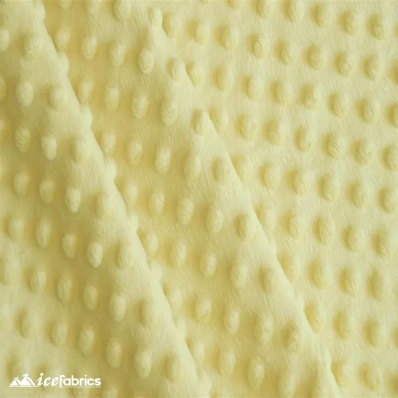 Banana Minky Dot Fabric Blanket Fabric