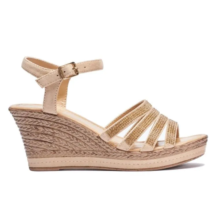 Beige Wedges