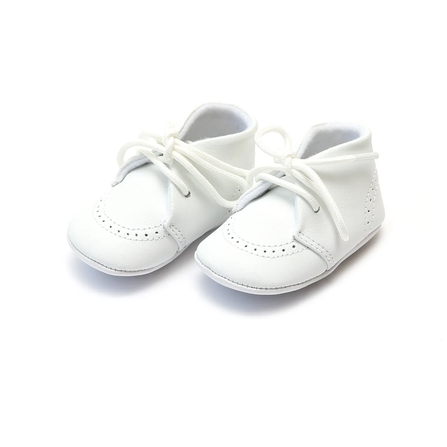 Benny Leather Brogue Oxford Crib Shoe (Infant)