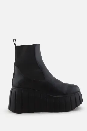 Bershka Stretchable Wedge Ankle Boots |100% Authentic Leather