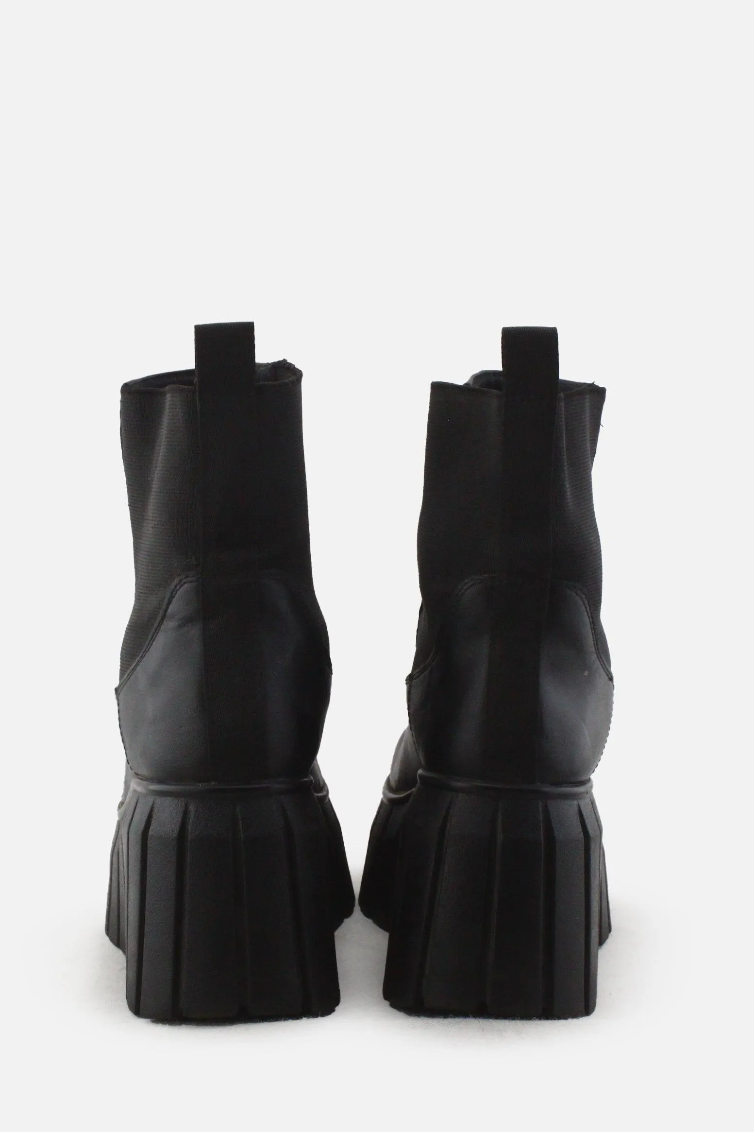 Bershka Stretchable Wedge Ankle Boots |100% Authentic Leather