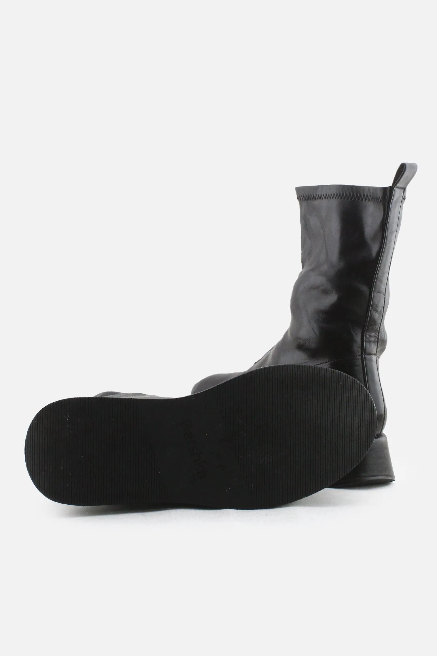 Bershka Zipper Wedges Boots | 100% Synthetic Leather