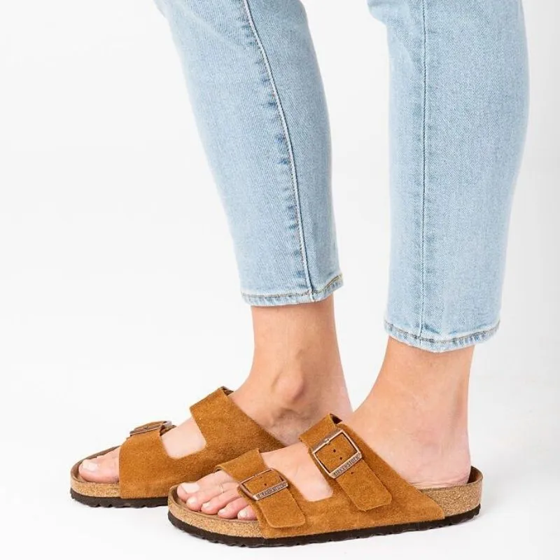 Birkenstock Arizona Narrow (Suede Upper   Soft Footbed)