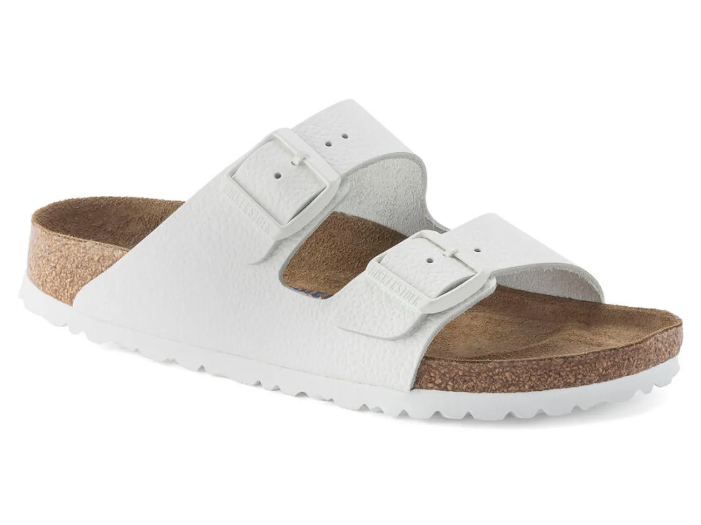 Birkenstock: Arizona SFB in White Leather