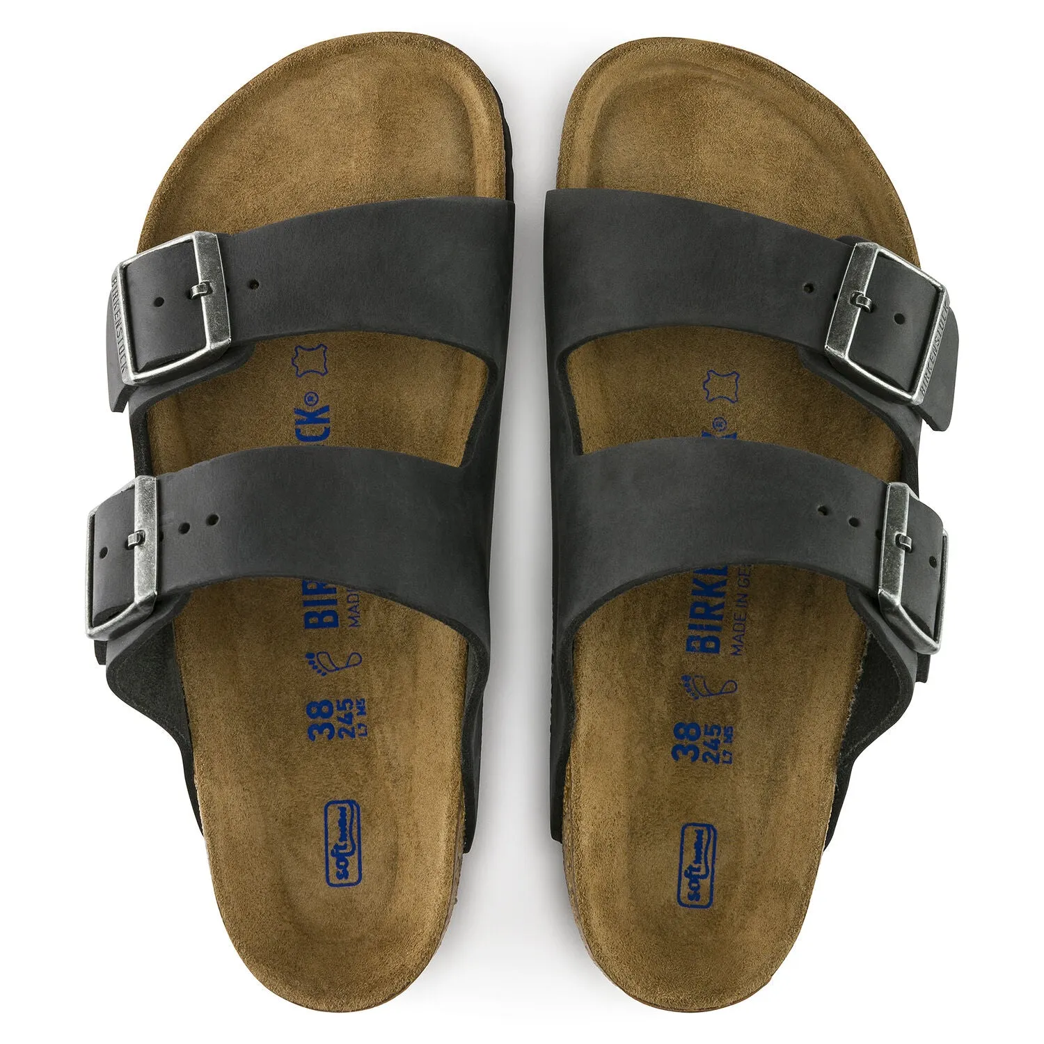 Birkenstock Arizona Soft Footbed Oiled Leather Sandals Men's