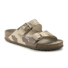 Birkenstock Arizona Soft Footbed Slide Sandal (Women) - Desert Soil Camo Gray Taupe Birko-Flor