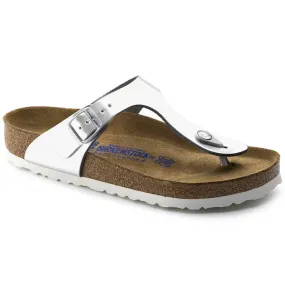 Birkenstock Womens Sandal Gizeh Metallic Silver