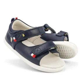 Bobux iwalk IW Rise Open Toed Leather Sandal Navy 639201