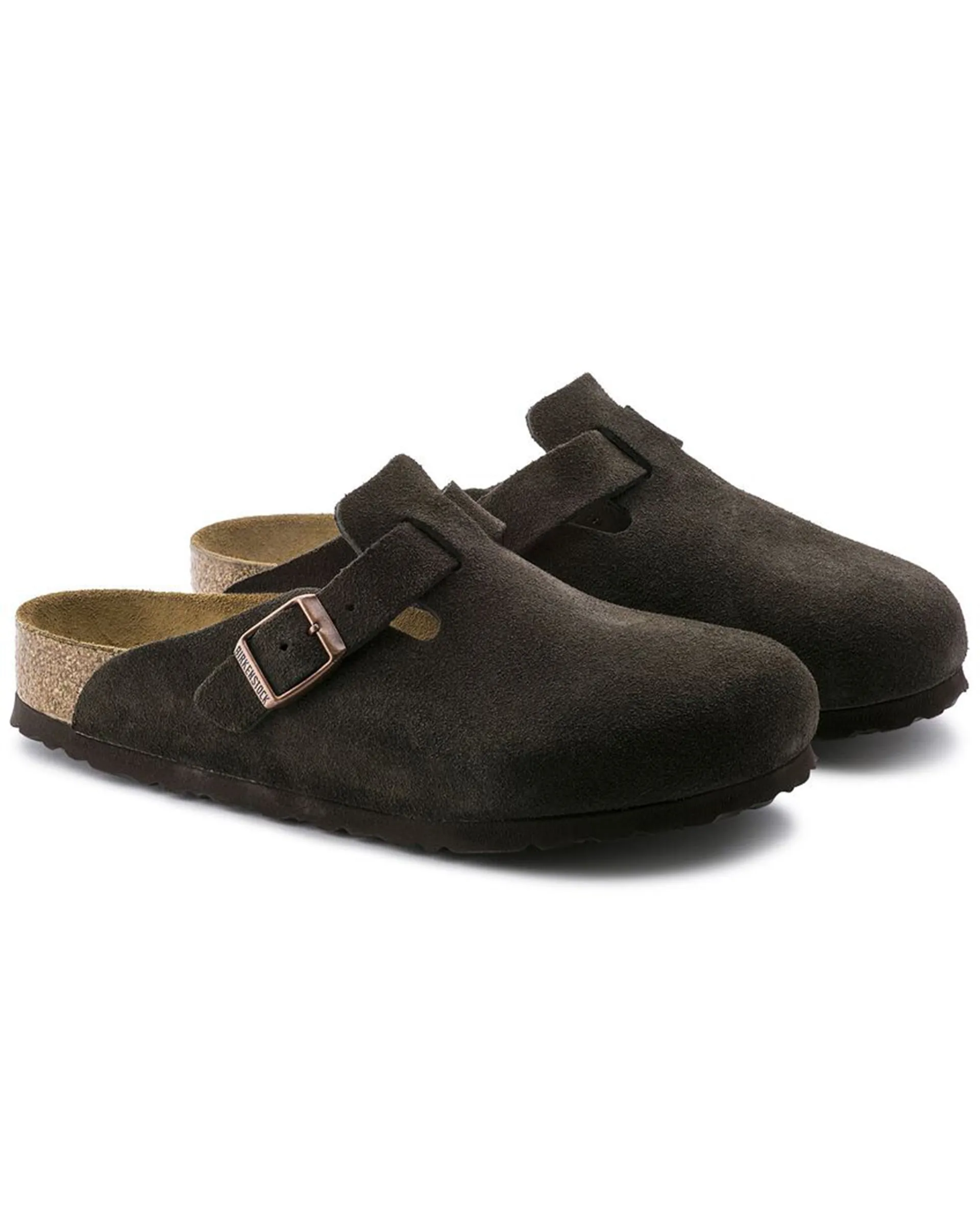 Boston Soft Footbed Suede Leather (Narrow) (Mocha)