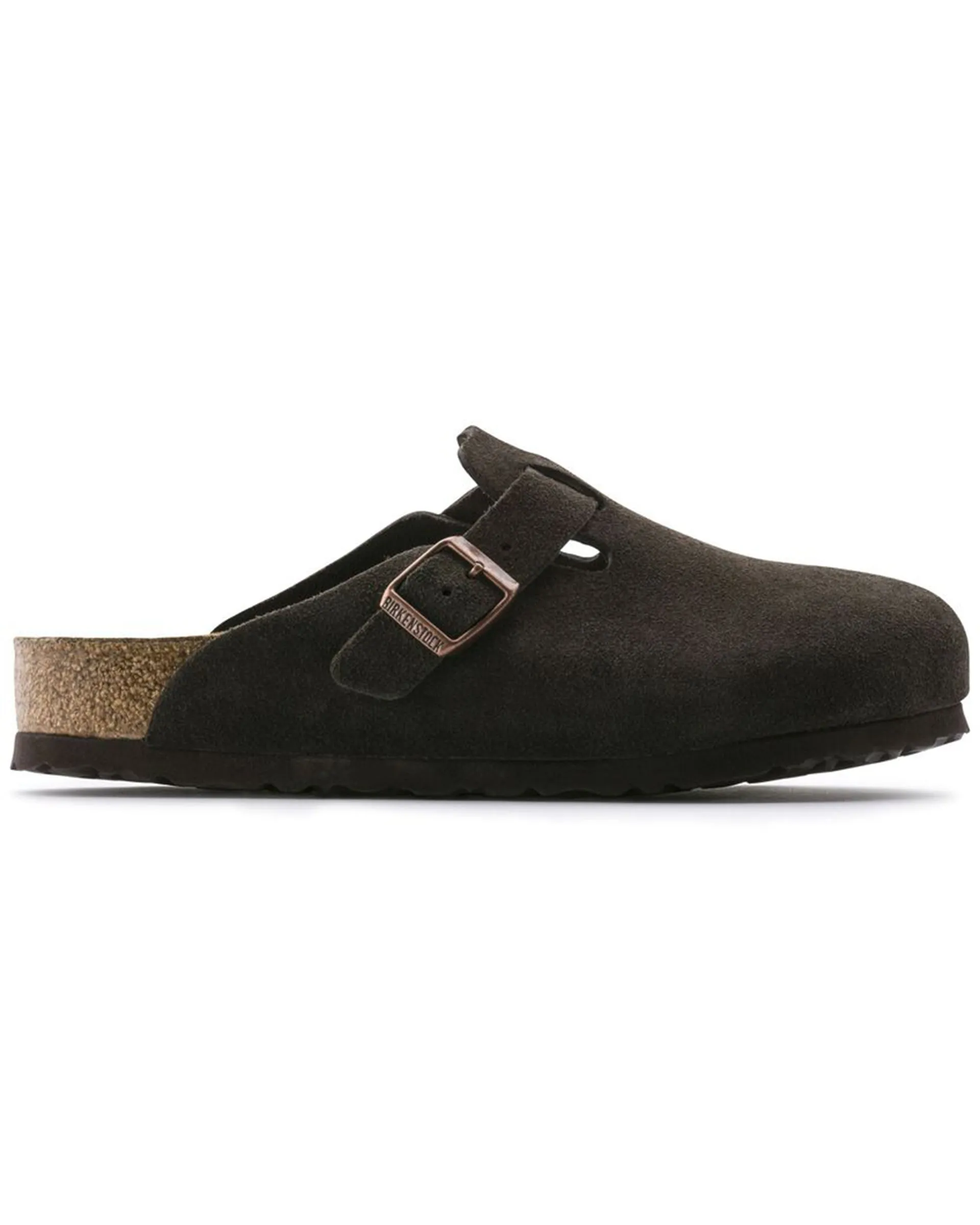 Boston Soft Footbed Suede Leather (Narrow) (Mocha)