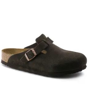 Boston Soft Footbed Suede Leather (Narrow) (Mocha)