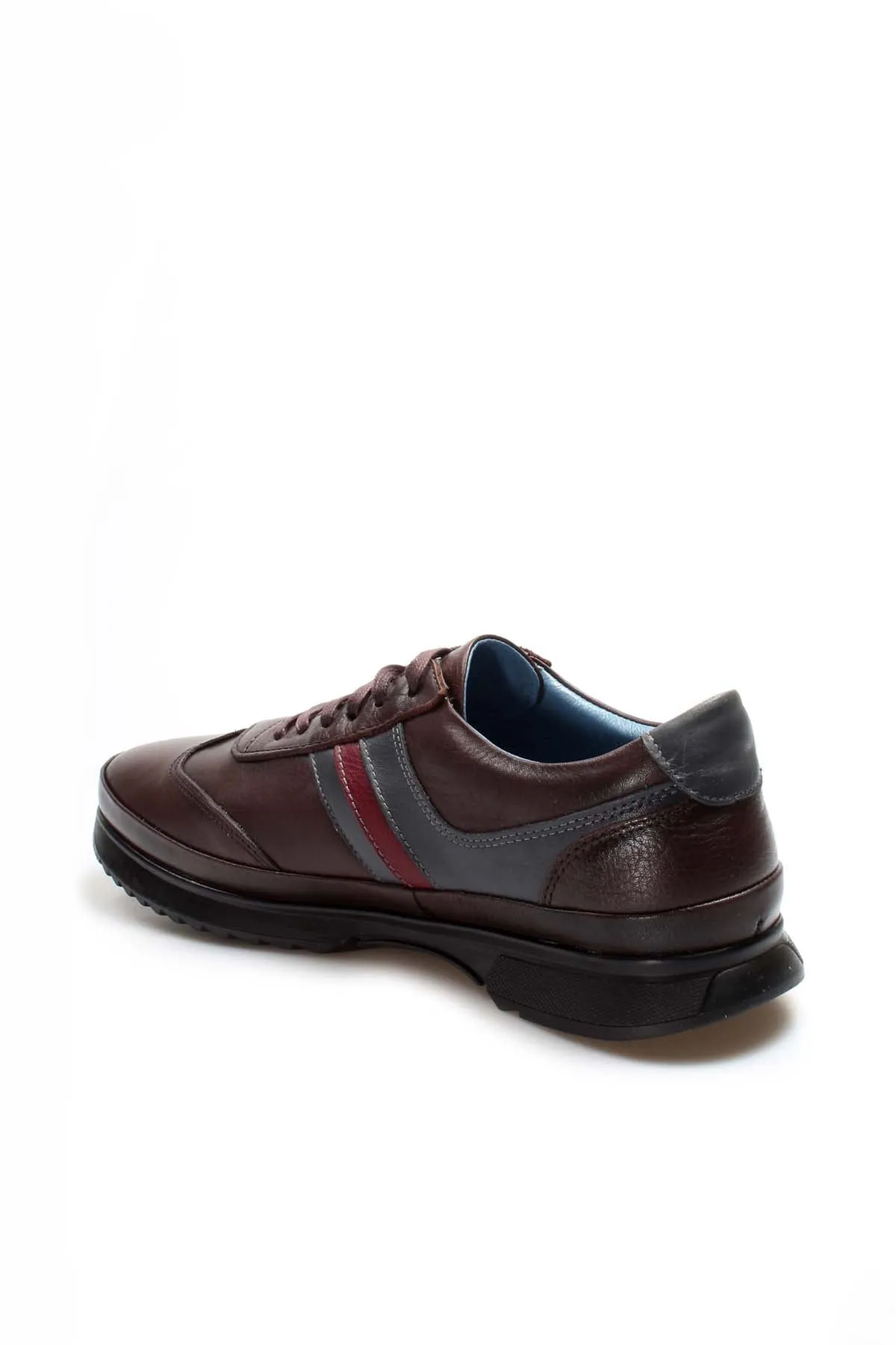 Brown Leather Stripe Sneakers Wessi