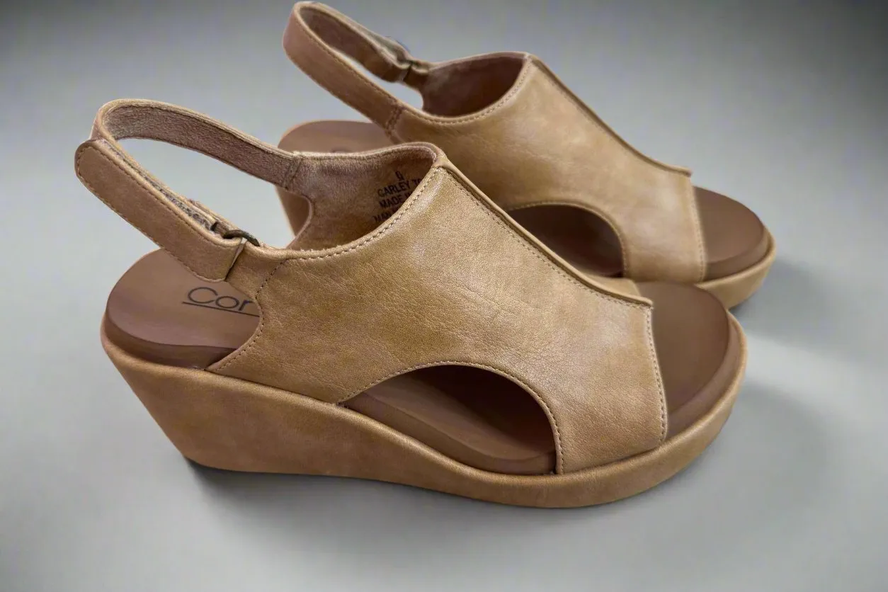 Carley Caramel All Corky Wedges