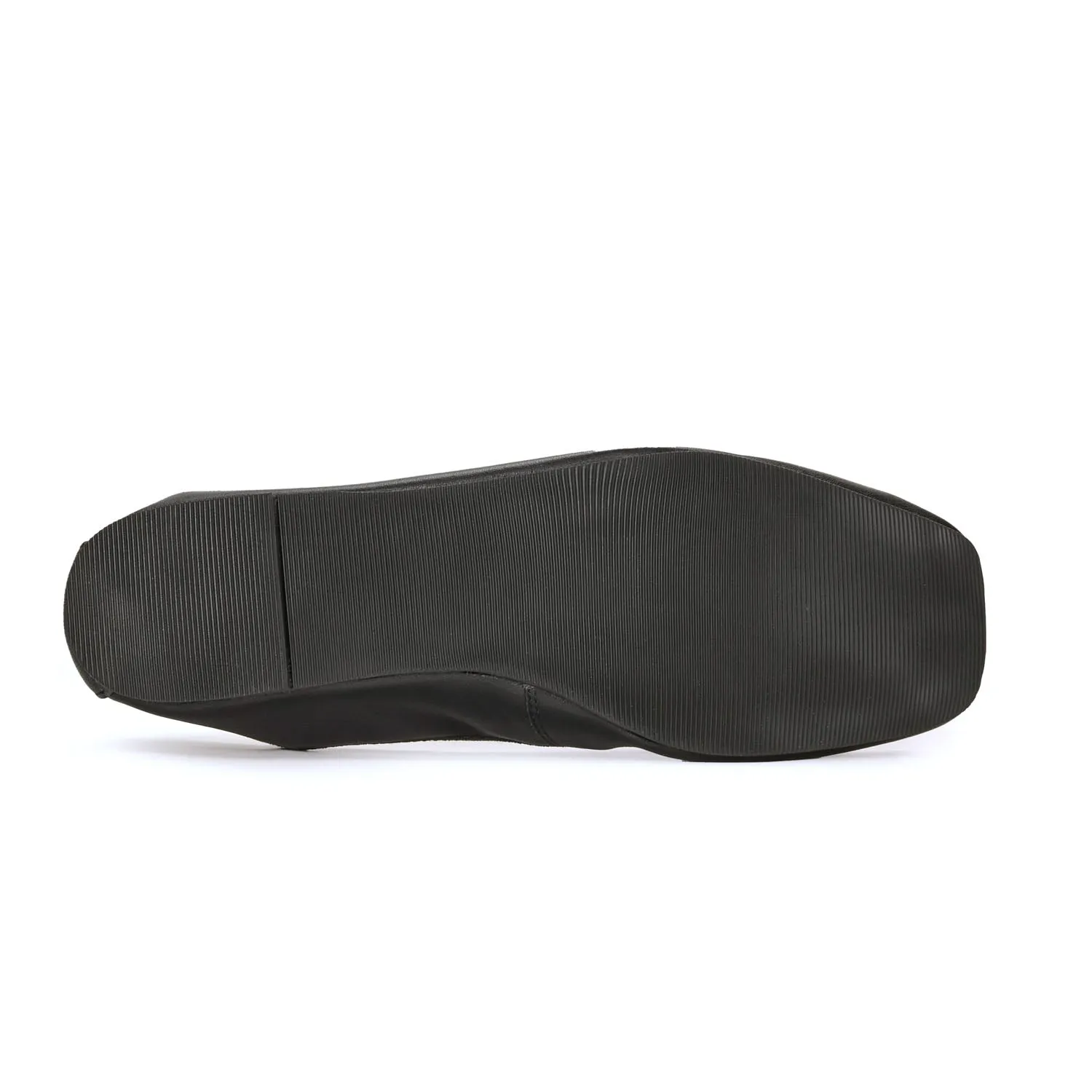 Caroline Ballet Flat in Black Leather