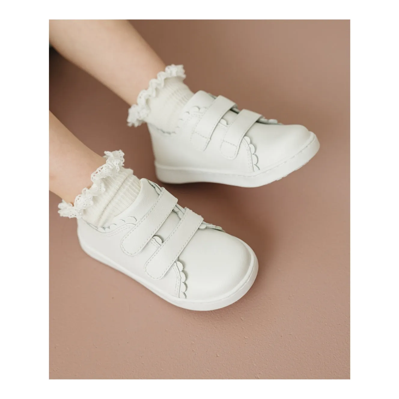 Caroline Scalloped Sneaker