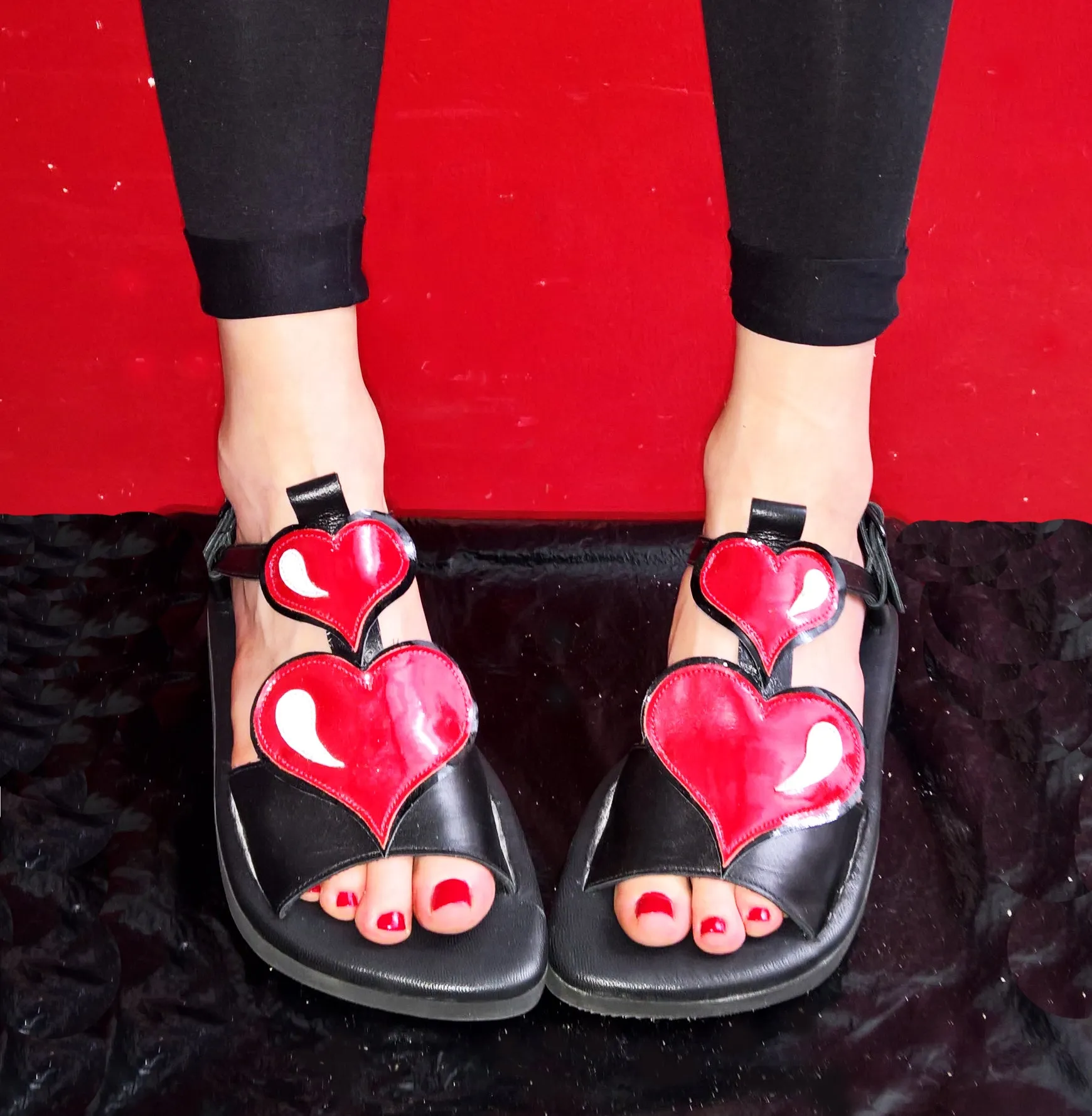 Cartoon HEART Sandals