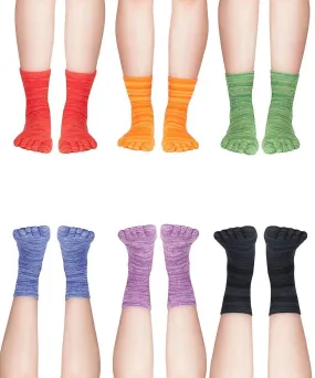 Color Your Life | Crew | Acrylic Toe Socks