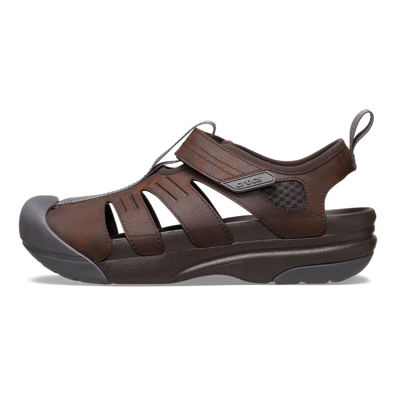 Crocs Unisex Yukon Fisherman Sandal Espresso