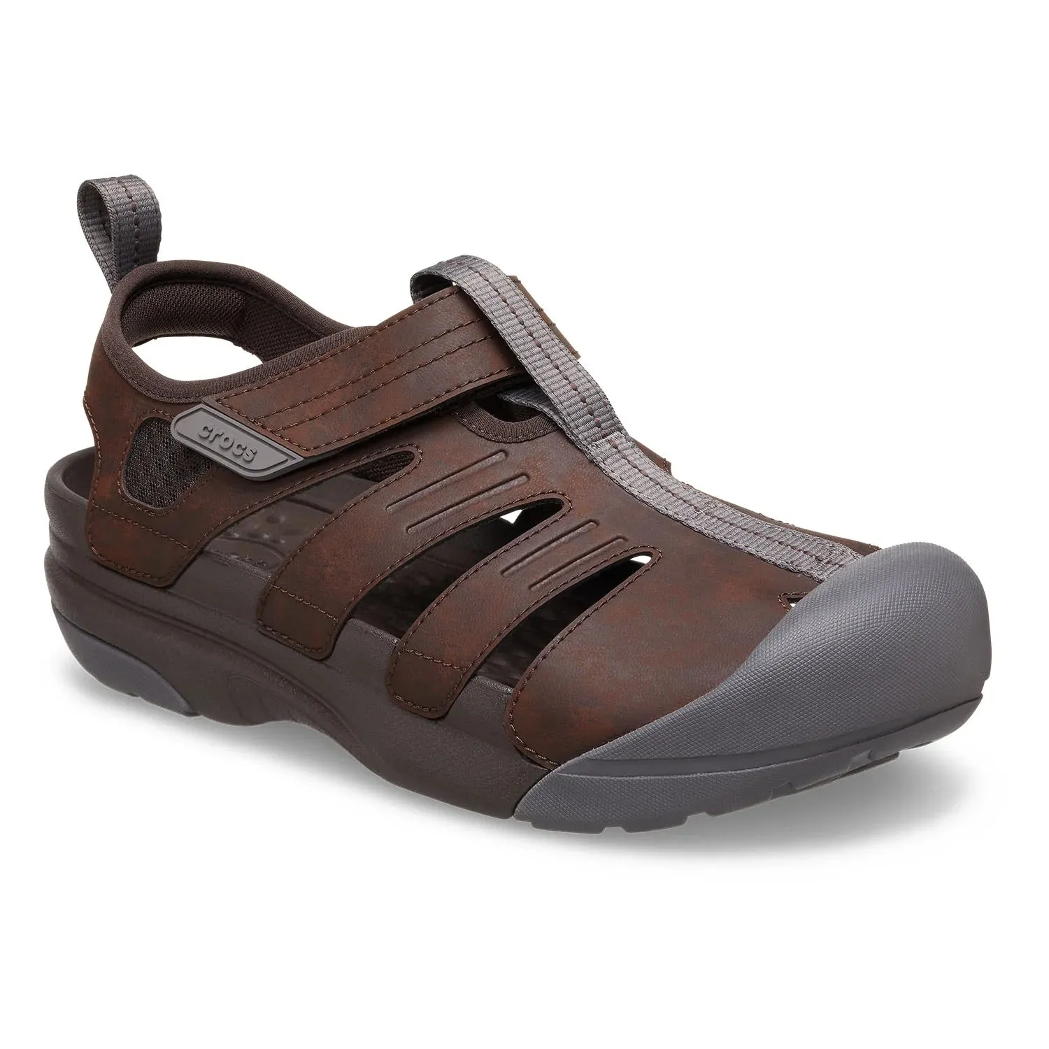 Crocs Unisex Yukon Fisherman Sandal Espresso