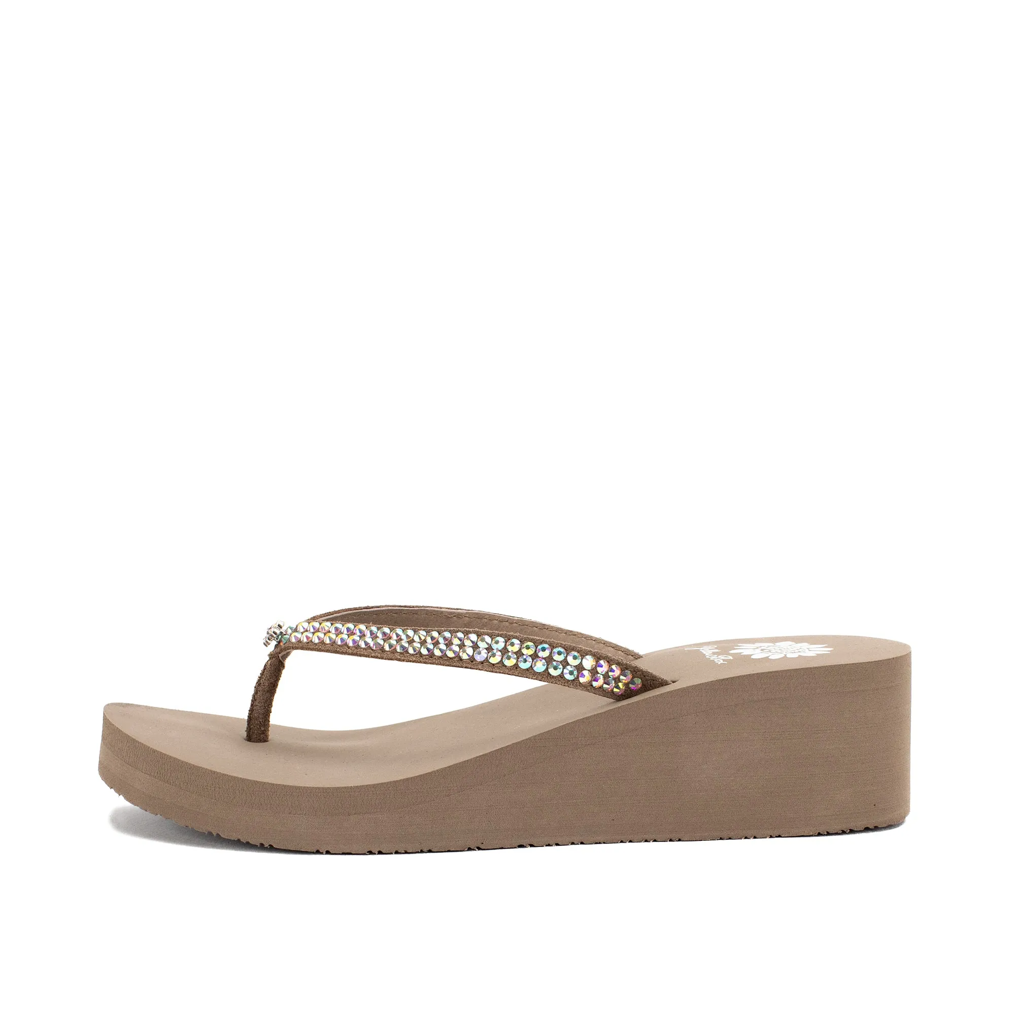 Custard Wedge Sandal