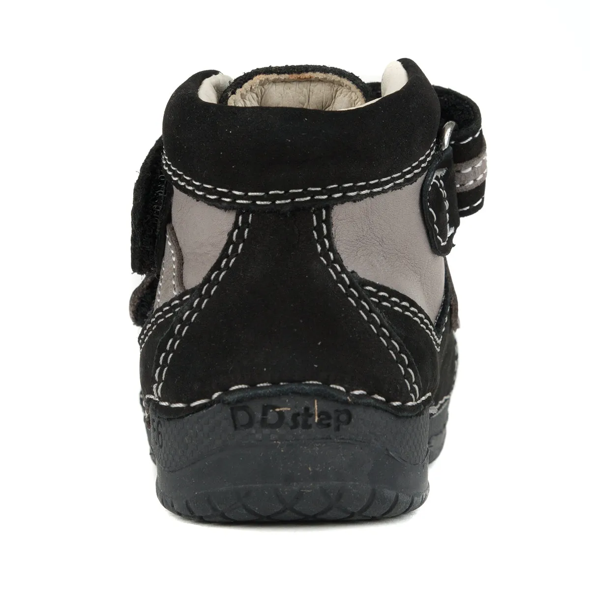 D.D. Step toddler boy boots grey and black size US 4-8