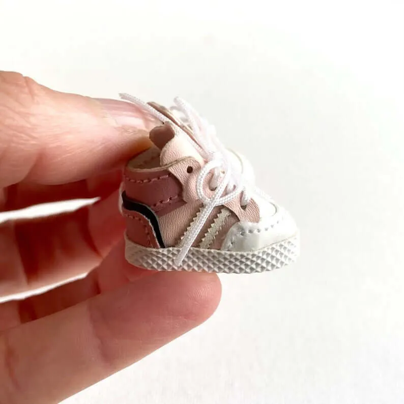 Doll trainers pink Blythe Doll Miniature Sports shoes