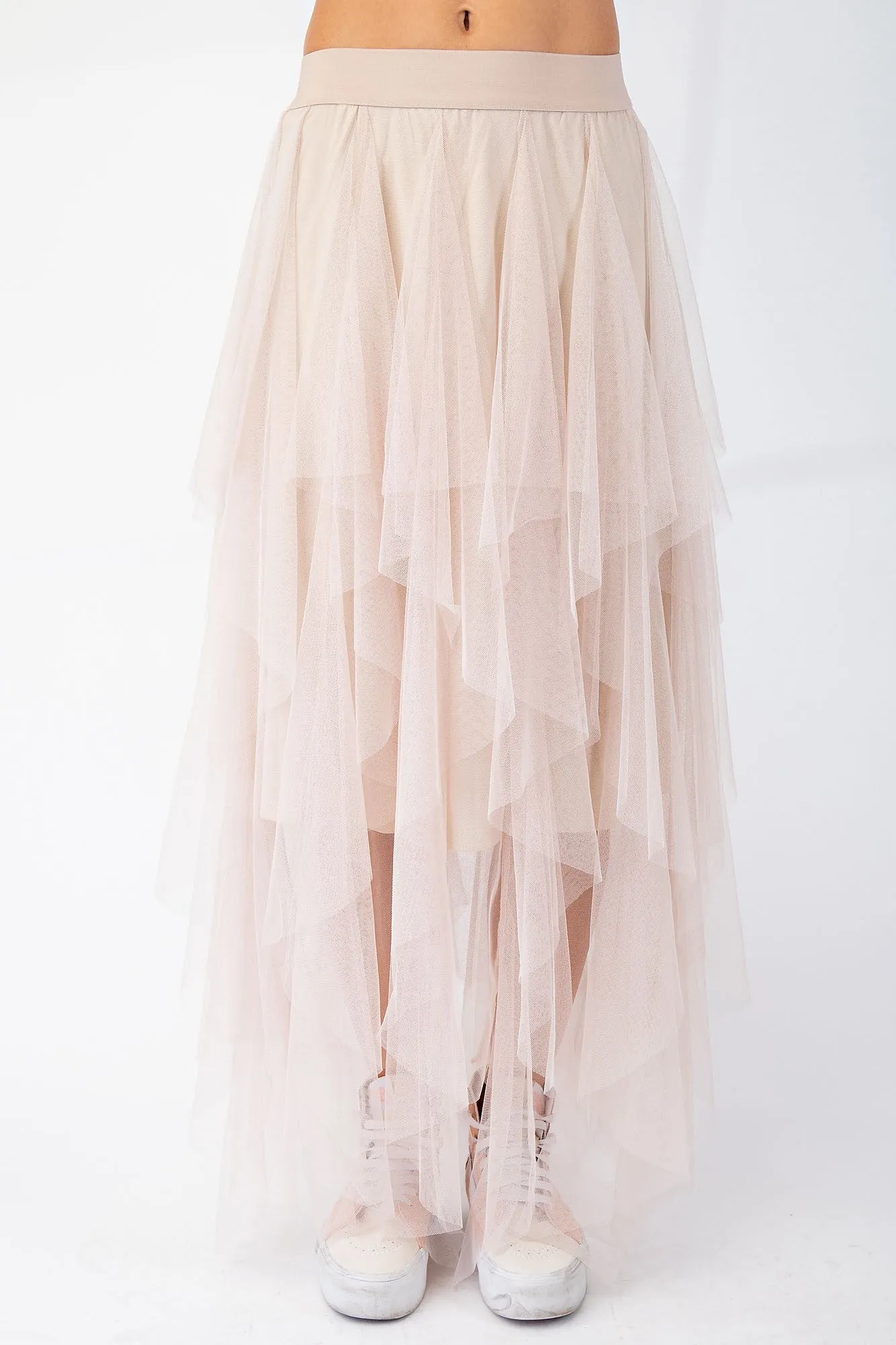 Easel - Champagne Tulle Ballerina Skirt