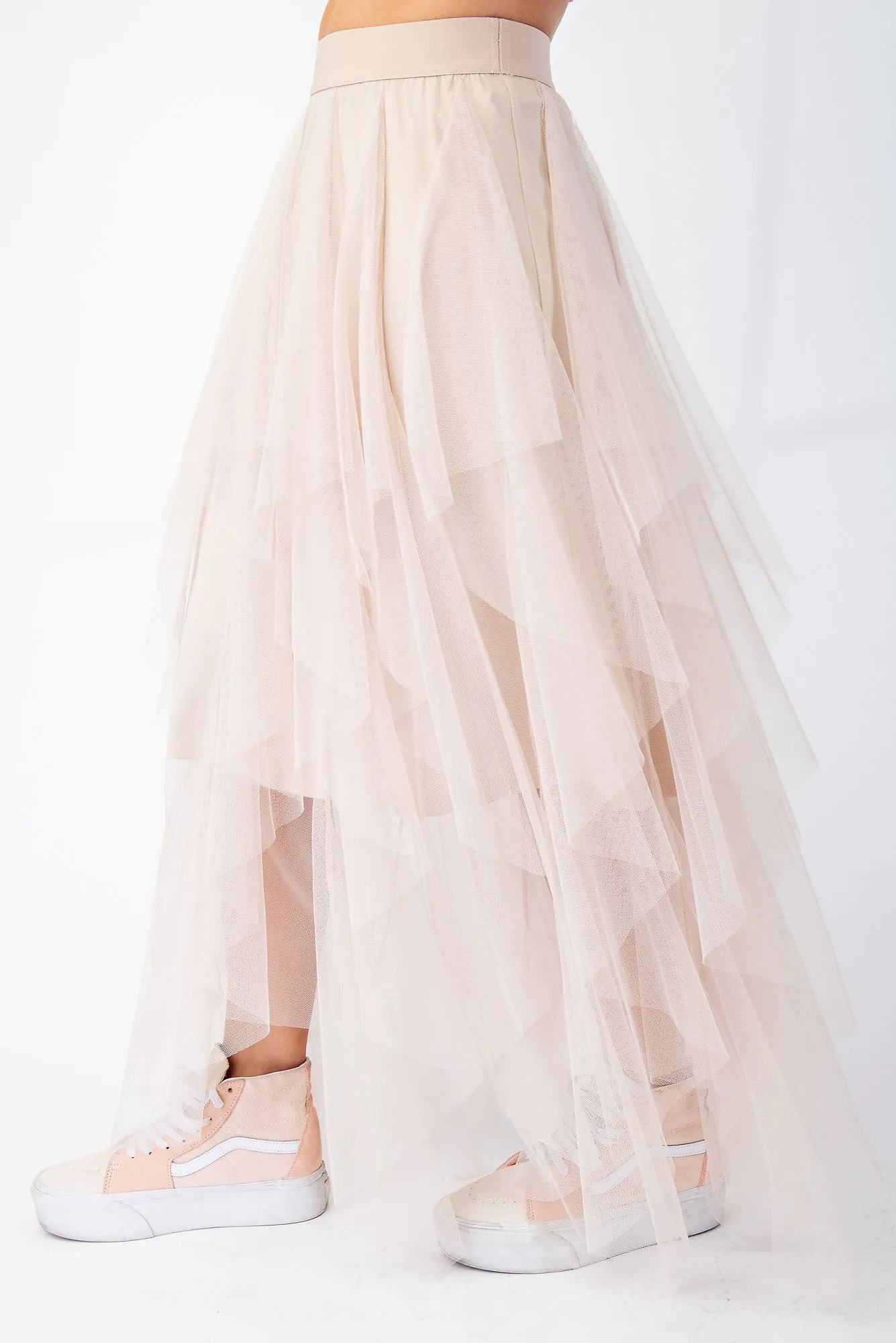 Easel - Champagne Tulle Ballerina Skirt