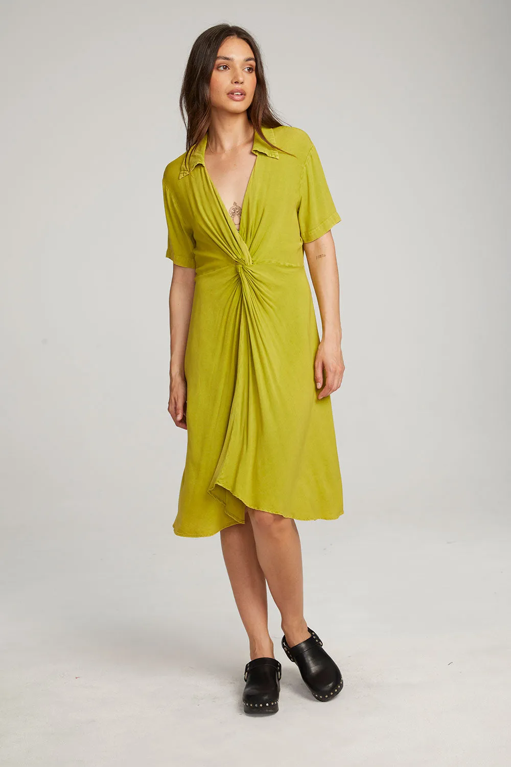 Elsa Citron Midi Dress