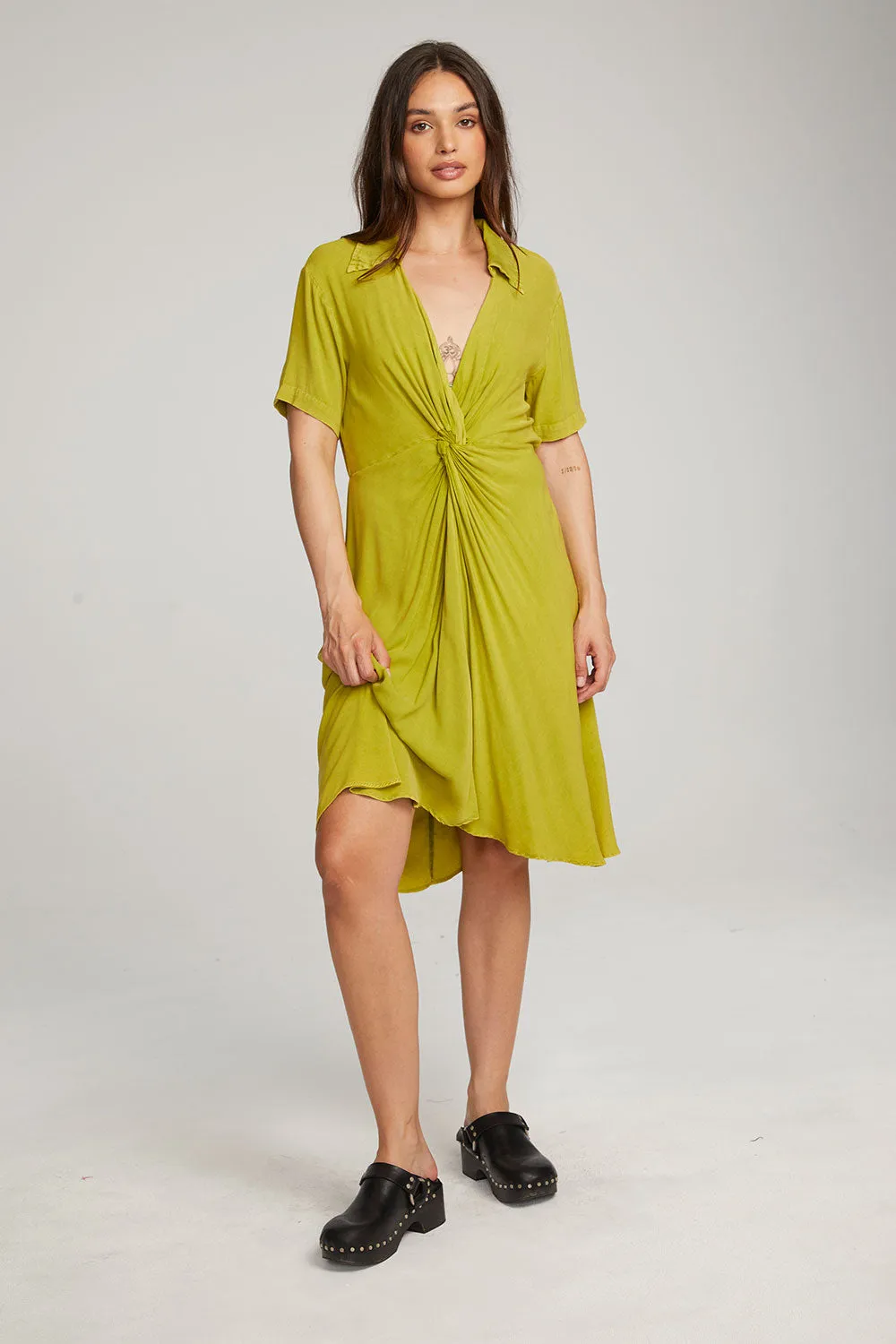 Elsa Citron Midi Dress