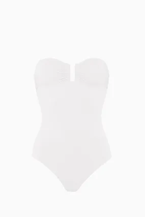 ERES Cassiopee Strapless One Piece Swimsuit - White