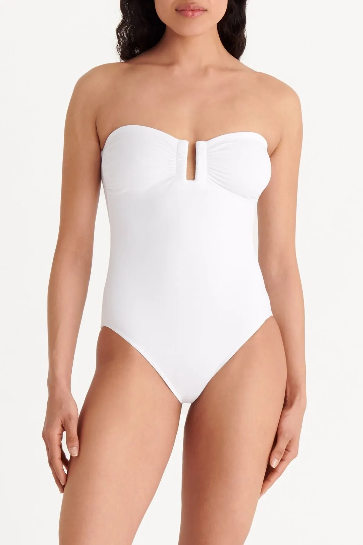 ERES Cassiopee Strapless One Piece Swimsuit - White